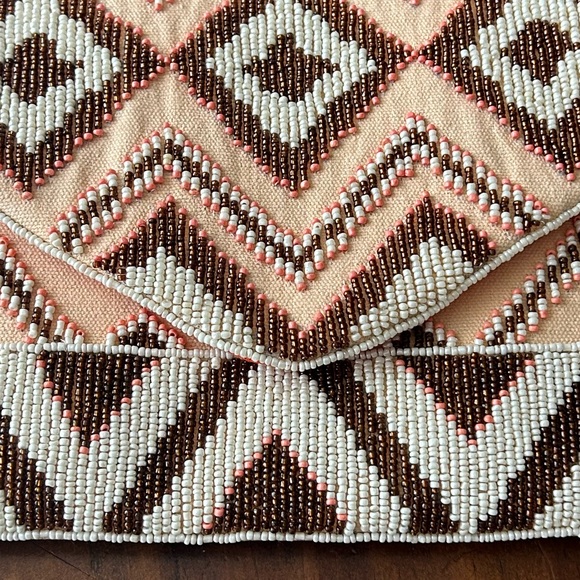 New Francesca’s Jane Beaded Tribal Clutch - Picture 7 of 8